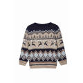 Boy&#39;s Knitted Christmas Reindeer Ugly Pullover